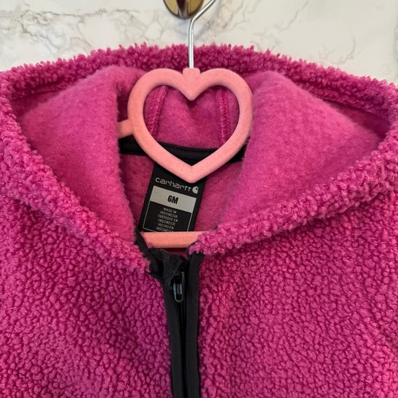 Carhartt Sherpa Zip Coveralls - Fuschia - Picture 3 of 5